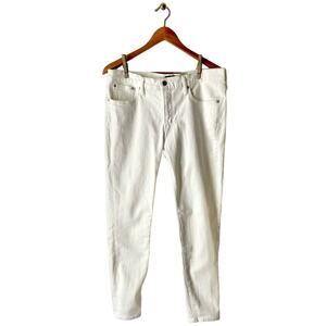 J. Crew White Mid-Rise Skinny Jeans Size 31/12